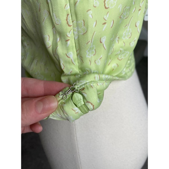 Free People Stay With You lime green crop top, NWT, size small - Picture 7 of 10